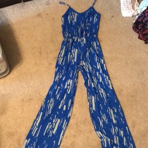 Blue and gray jumper